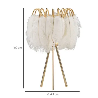 LAMPA STOŁOWA FEATHER STAND 40X60 cm